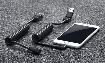USB-Smartphone Ladekabel mit Apple Lightning Anschluss